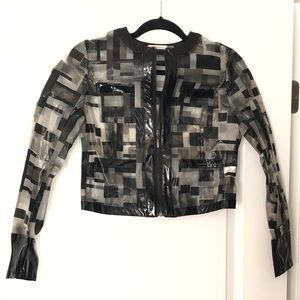 Vinyl PVC Rain Jacket Small